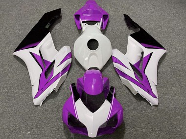 Carenados Moto Honda CBR1000RR 2004-2005 - Blanco Púrpura Negro Brillante Baratos