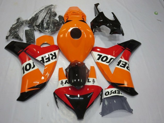 Carenado Moto Honda CBR1000RR 2008-2011 - Naranja Blanco Rojo Negro Brillante Repsol Baratos