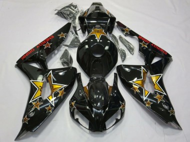 Carenados Moto Honda CBR1000RR 2006-2007 - Negro Brillante Estrella Energy Drink Baratos