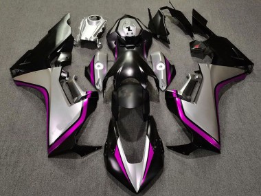 Carenados Moto Honda CBR1000RR 2017-2024 - Plata Rosa Negro Brillante Baratos