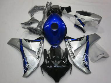Carenados Moto Honda CBR1000RR 2008-2011 - Plata Azul Negro Brillante Baratos