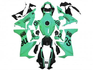 Carenados Moto Honda CBR1000RR 2017-2023 - Especial Verde Negro Brillante Street Flava Baratos