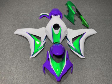 Carenados Moto Honda CBR1000RR 2008-2011 - Blanco Verde Púrpura The Joker Baratos