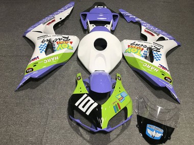 Carenados Moto Honda CBR1000RR 2006-2007 - Blanco Azul Verde Negro Brillante Toy Story Baratos