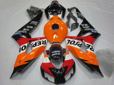 Carenados Moto Honda CBR1000RR 2006-2007 - Naranja Blanco Rojo Negro Brillante Repsol Baratos