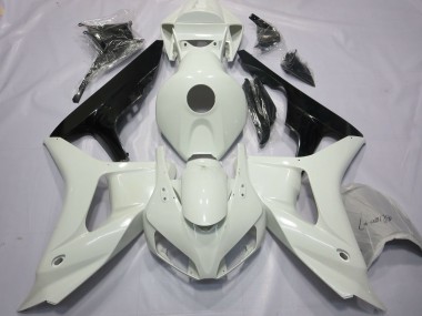 Carenados Moto Honda CBR1000RR 2006-2007 - Blanco Negro Brillante Baratos