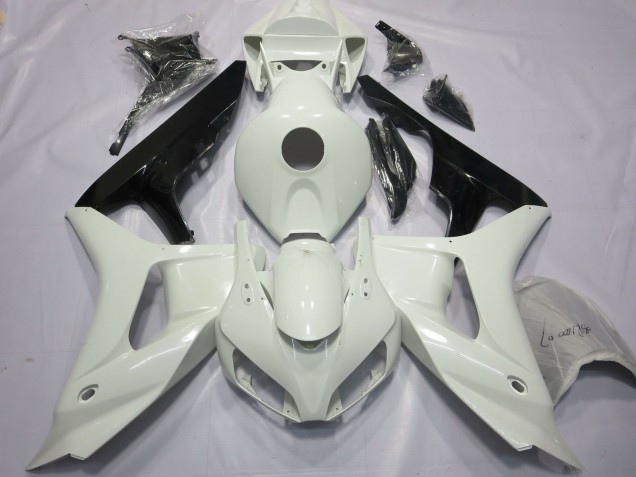 Carenados Moto Honda CBR1000RR 2006-2007 - Blanco Negro Brillante Baratos