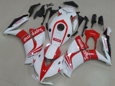 Carenados Moto Honda CBR1000RR 2012-2016 - Blanco Rojo Supreme Baratos