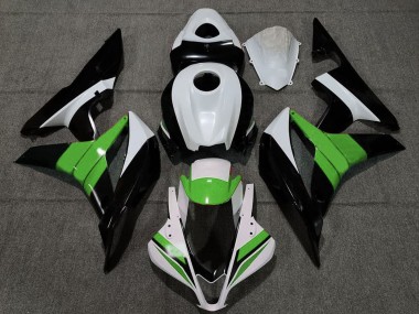 Carenados Moto Honda CBR600RR 2007-2008 - Blanco Verde Negro Brillante Baratos