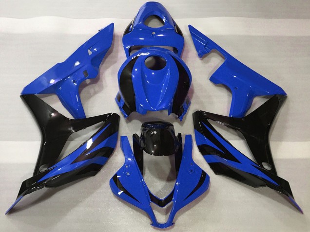Carenados Moto Honda CBR600RR 2007-2008 - Azul Negro Brillante OEM Estilo Baratos