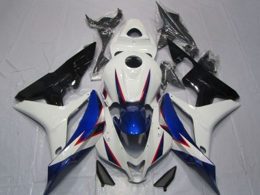 Carenados Moto Honda CBR600RR 2007-2008 - Blanco Azul Negro Brillante OEM Estilo Baratos
