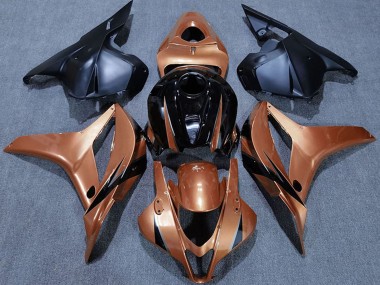 Carenados Moto Honda CBR600RR 2009-2012 - NaranjaCaramelo Negro Brillante Baratos