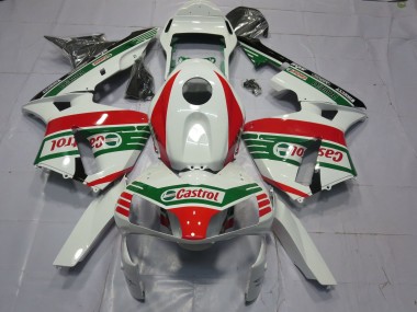 Carenados Moto Honda CBR600RR 2003-2004 - Blanco Rojo Verde Castrol Baratos