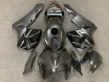 Carenados Moto Honda CBR600RR 2005-2006 - Plata Oscuro Negro Baratos