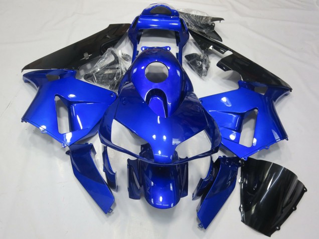 Carenado Moto Honda CBR600RR 2003-2004 - Azul Negro Brillante Baratos