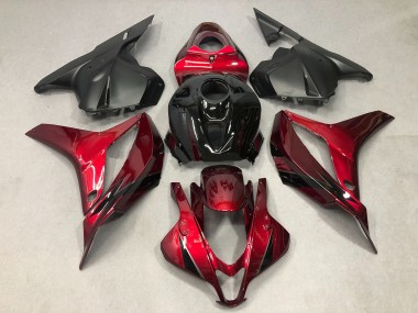 Carenado Moto Honda CBR600RR 2009-2012 - Rojo Negro Brillante OEM Estilo Baratos