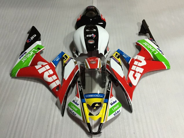Carenados Moto Honda CBR600RR 2007-2008 - Blanco Rojo Verde Amarillo Negro Brillante Givi 6 Baratos