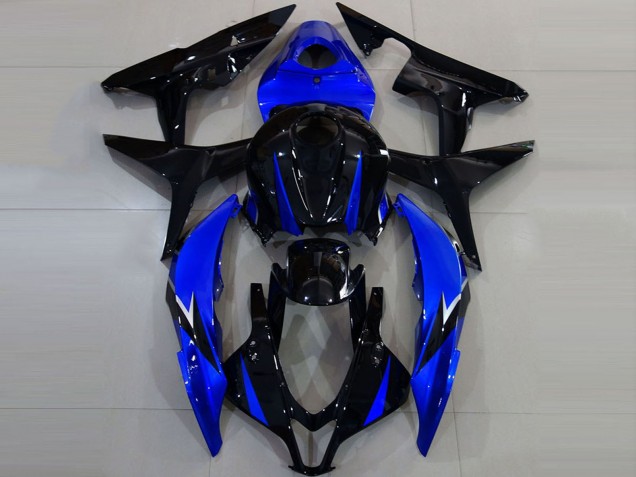 Carenados Moto Honda CBR600RR 2007-2008 - Azul Negro Brillante Baratos