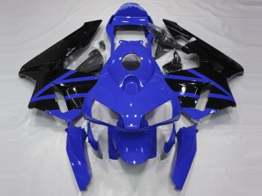 Carenados Moto Honda CBR600RR 2003-2004 - Azul Negro Brillante Raya Baratos