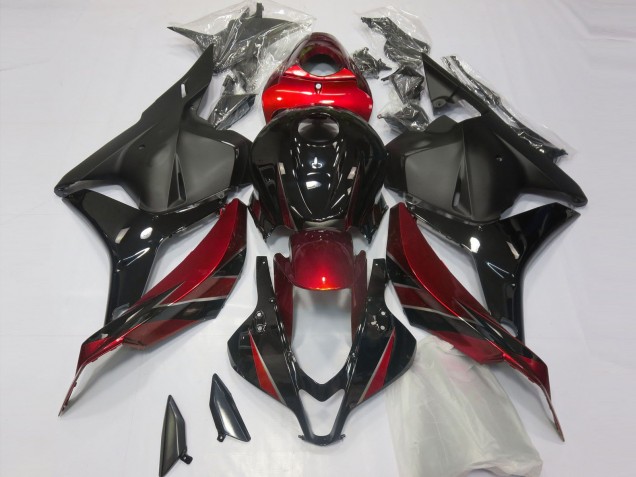 Carenados Moto Honda CBR600RR 2009-2012 - Rojo Negro Brillante Negro Mate Baratos