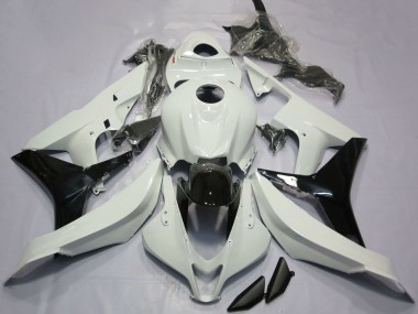 Carenados Moto Honda CBR600RR 2007-2008 - Blanco Negro Brillante Baratos