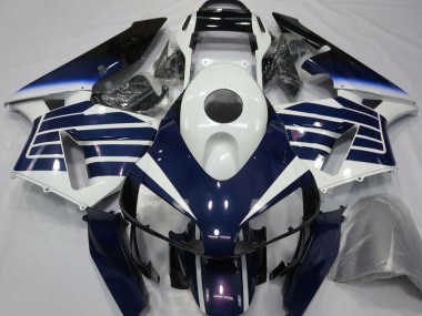 Carenados Moto Honda CBR600RR 2003-2004 - Blanco Azul Fade Baratos