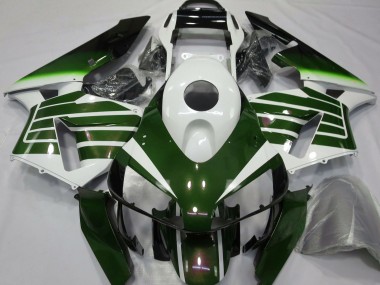 Carenados Moto Honda CBR600RR 2003-2004 - Blanco Verde Fade Baratos