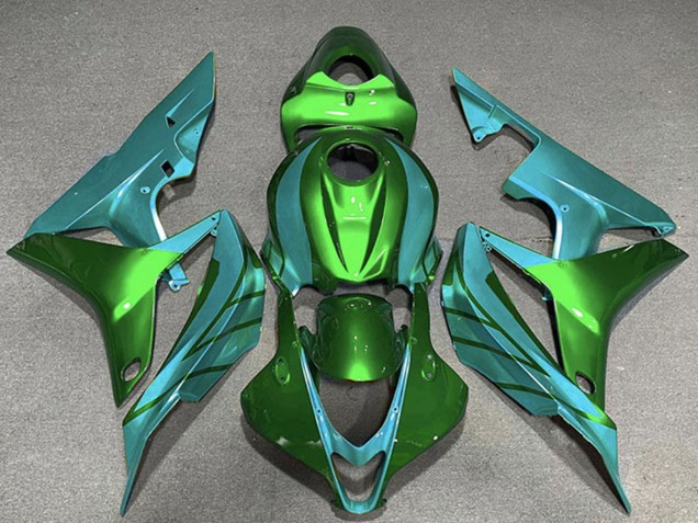 Carenados Moto Honda CBR600RR 2007-2008 - Verde Azul Verdoso Baratos