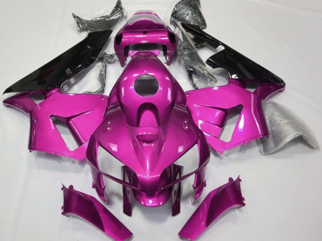 Carenados Moto Honda CBR600RR 2005-2006 - Hot Rosa Negro CBR Estilo Baratos
