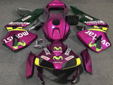 Carenados Moto Honda CBR600RR 2003-2004 - Hot Rosa Amarillo Verde MoviStar Baratos