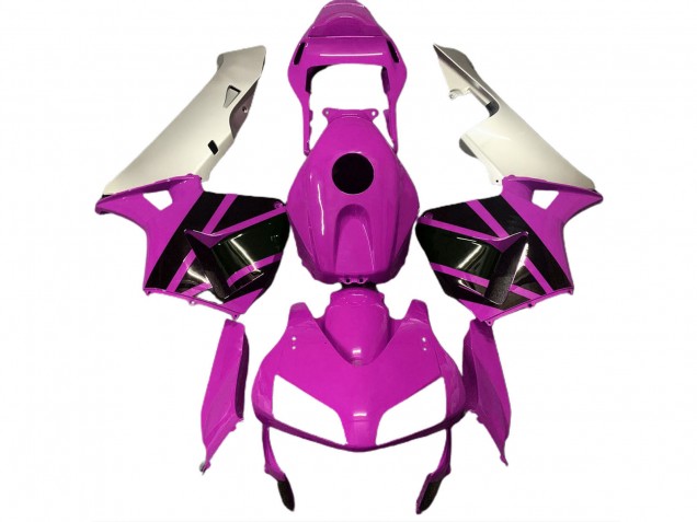 Carenados Moto Honda CBR600RR 2003-2004 - Plata Hot Rosa Negro Brillante Baratos