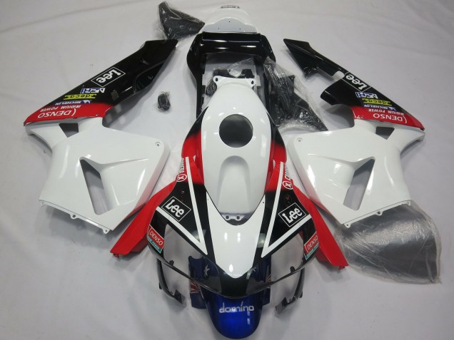 Carenados Moto Honda CBR600RR 2003-2004 - Blanco Rojo Azul Negro Brillante Lee Baratos