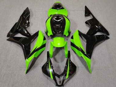 Carenado Moto Honda CBR600RR 2007-2008 - Verde Negro Brillante Baratos
