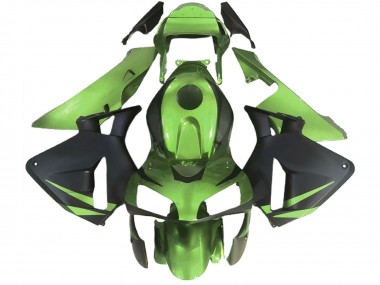 Carenados Moto Honda CBR600RR 2003-2004 - Lizard Verde Negro Mate Baratos