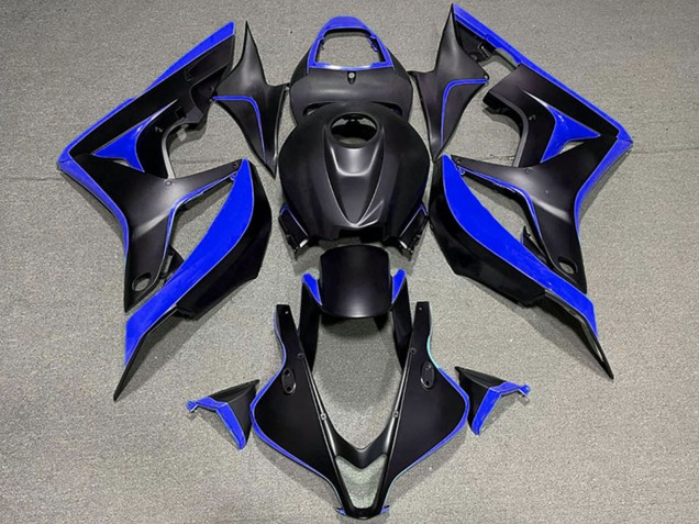 Carenados Moto Honda CBR600RR 2007-2008 - Azul Negro Mate Baratos