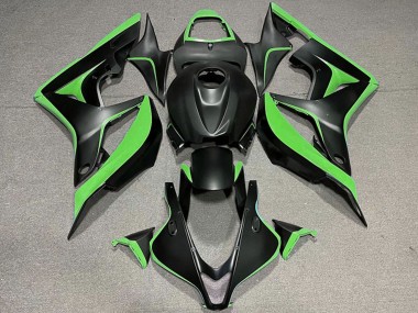 Carenado Moto Honda CBR600RR 2007-2008 - Verde Negro Mate Baratos