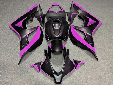 Carenados Moto Honda CBR600RR 2007-2008 - Rosa Negro Mate Baratos