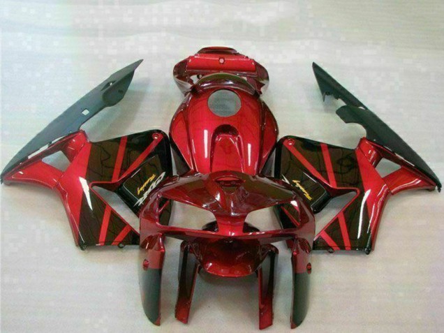 Carenado Moto Honda CBR600RR 2005-2006 - Rojo Negro Baratos