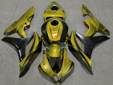 Carenados Moto Honda CBR600RR 2007-2008 - Oro Negro Mate OEM Estilo Baratos