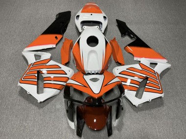 Carenados Moto Honda CBR600RR 2005-2006 - Blanco Naranja Alas Baratos