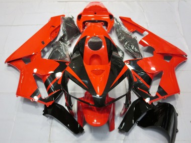 Carenados Moto Honda CBR600RR 2005-2006 - Rojo Negro Raya Baratos