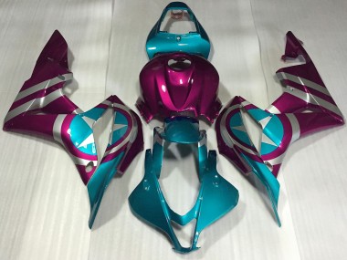 Carenados Moto Honda CBR600RR 2007-2008 - Rosa Azul Captain America Baratos