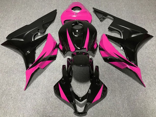 Carenados Moto Honda CBR600RR 2007-2008 - Rosa Negro Brillante Negro Mate Baratos