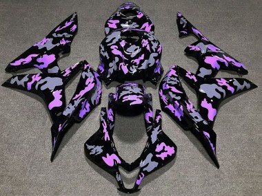 Carenados Moto Honda CBR600RR 2007-2008 - Púrpura Gris Camouflage Baratos