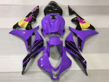 Carenados Moto Honda CBR600RR 2007-2008 - Púrpura Amarillo Negro Brillante Rosa Toro Baratos