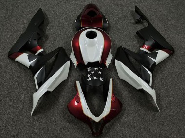 Carenados Moto Honda CBR600RR 2009-2012 - Blanco Rojo Negro Mate Estrella Baratos