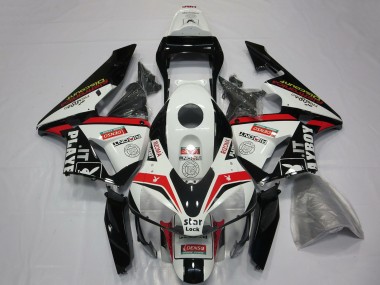 Carenados Moto Honda CBR600RR 2003-2004 - Blanco Rojo Negro Brillante Playboy Baratos