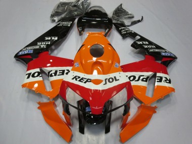 Carenados Moto Honda CBR600RR 2005-2006 - Naranja Blanco Rojo Negro Brillante Repsol Baratos