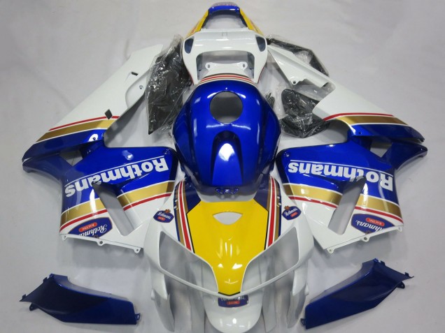 Carenados Moto Honda CBR600RR 2005-2006 - Blanco Azul Amarillo Rothmans Baratos