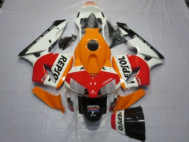 Carenados Moto Honda CBR600RR 2003-2004 - Naranja Blanco Rojo Negro Brillante Repsol Baratos